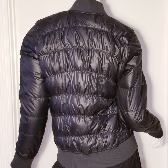 ATHLETA WOMEN GOOSE DOWN BLACK WINTER PUFFY JACKET SIZE SMALL - Picture 4 of 10